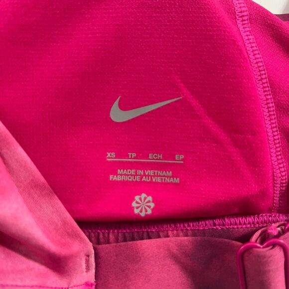 Nike Swim Pink Tie Dye Bikini Top Scoop Neck Brand New With Tags Adjustable XS - Picture 2 of 9